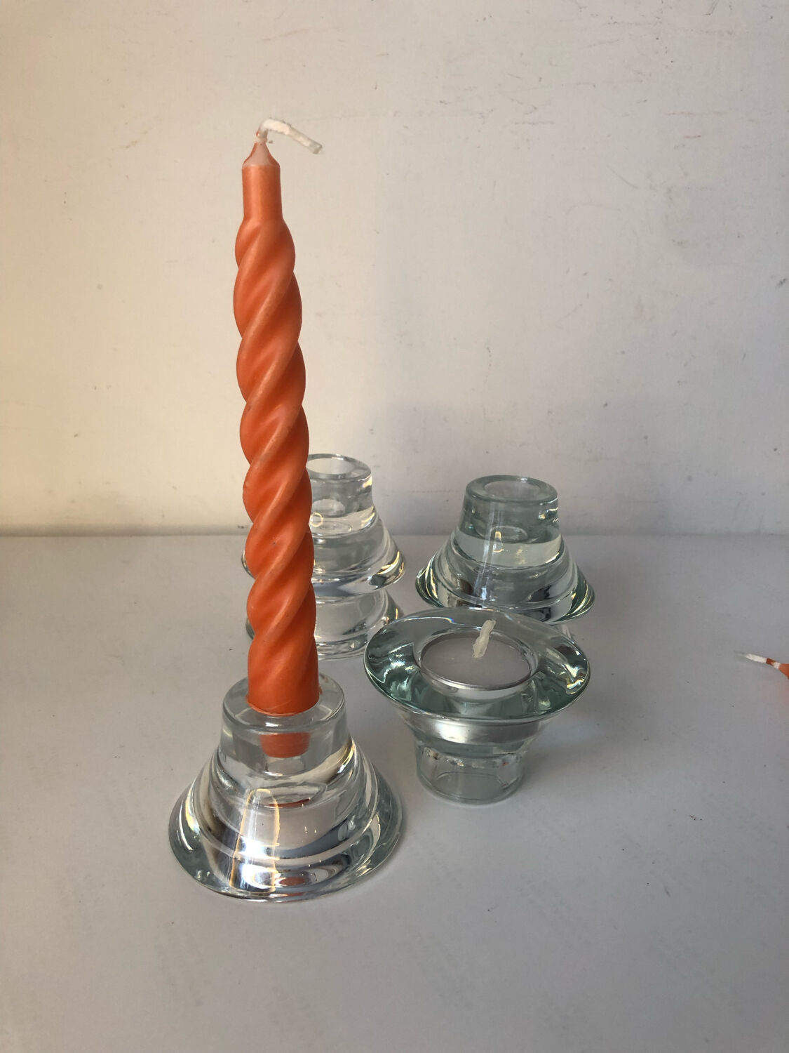 6 reversible candle holders design K and M Hagberg