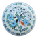 Antique Chinese ceramic plate with peacock decoration