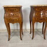 Pair of marble bedside tables