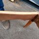 Old coffee table marquetry style louis xv marble top