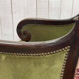 19th-century bergère in mahogany