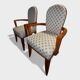 Paire de fauteuils "Bridge" Art Déco – Circa 1940