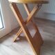 Folding wooden stool by Roger Tallon from the 1970s.