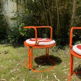 Pair of Gae Aulenti armchairs for Prisunic