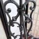 Art Nouveau cast iron coat rack