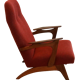 Armchair with footstool 'Vorchten'