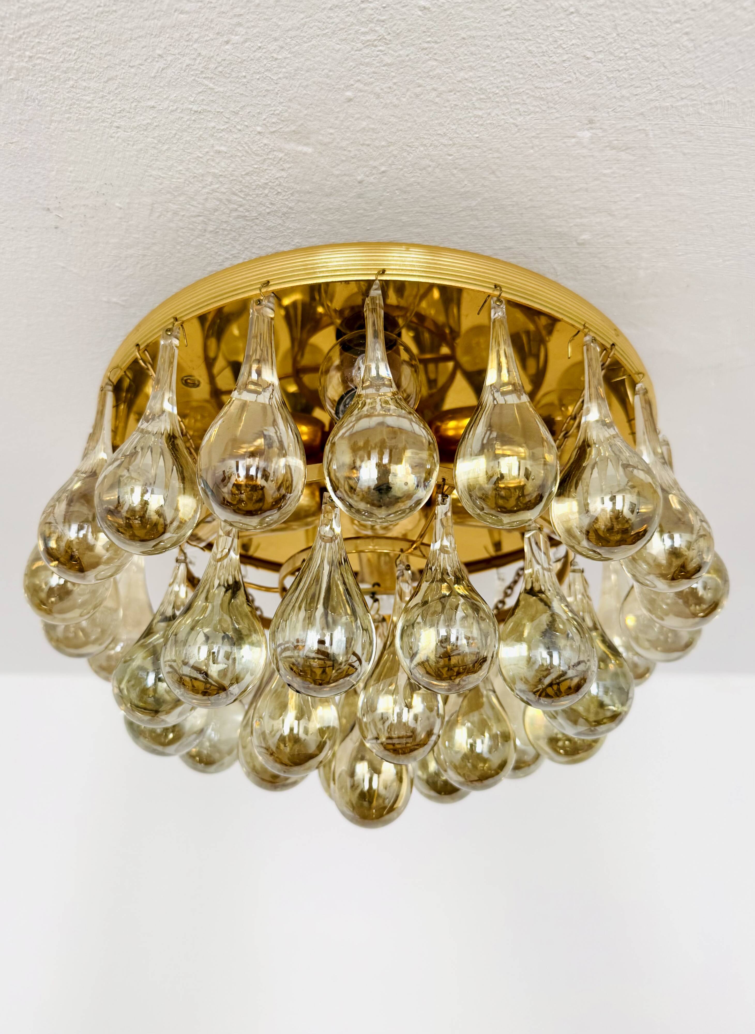 Flush Chandelier by Ernest Palme