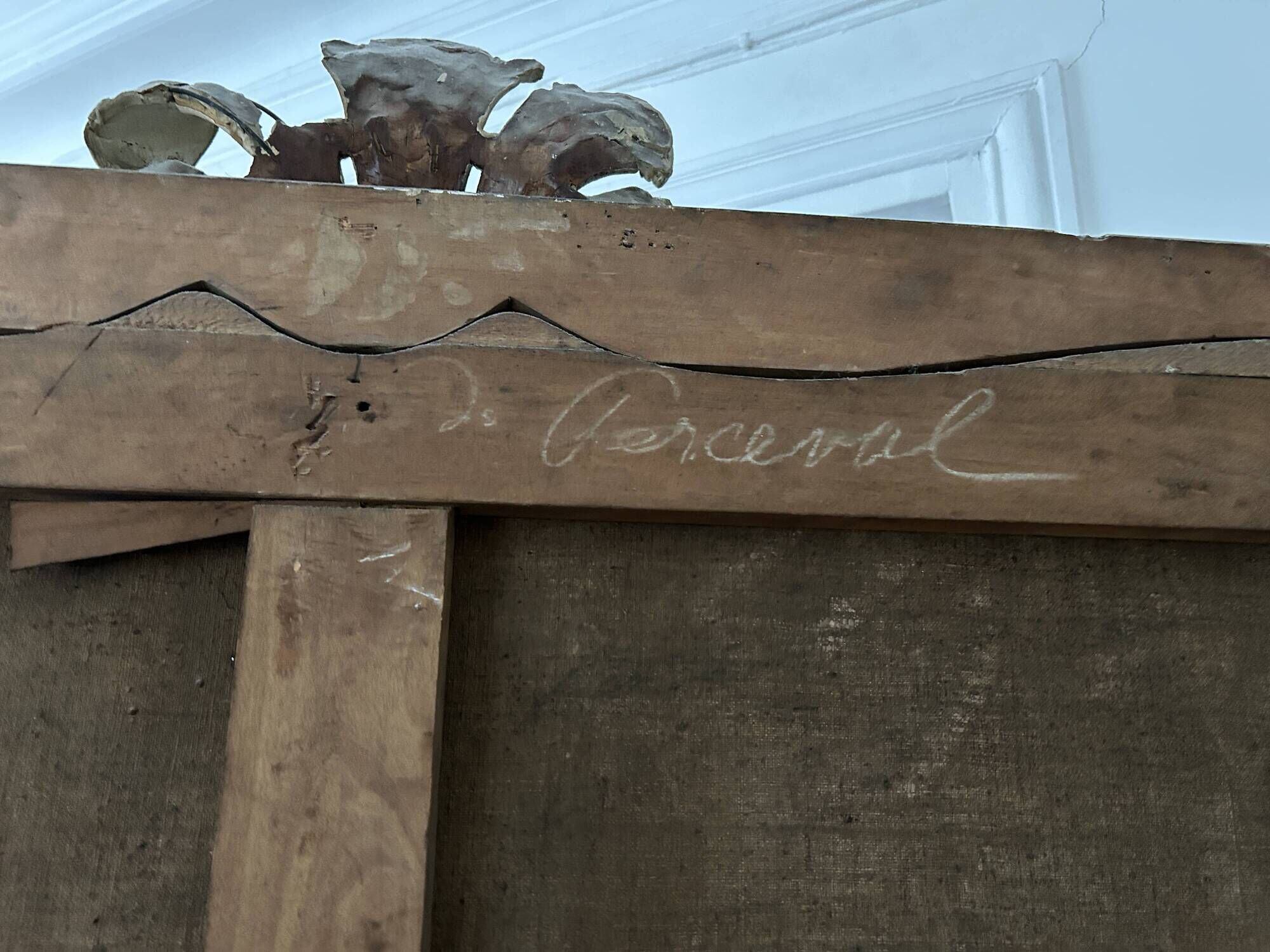 Large antique trumeau – Still life attributable to the school of Meiffren Comte