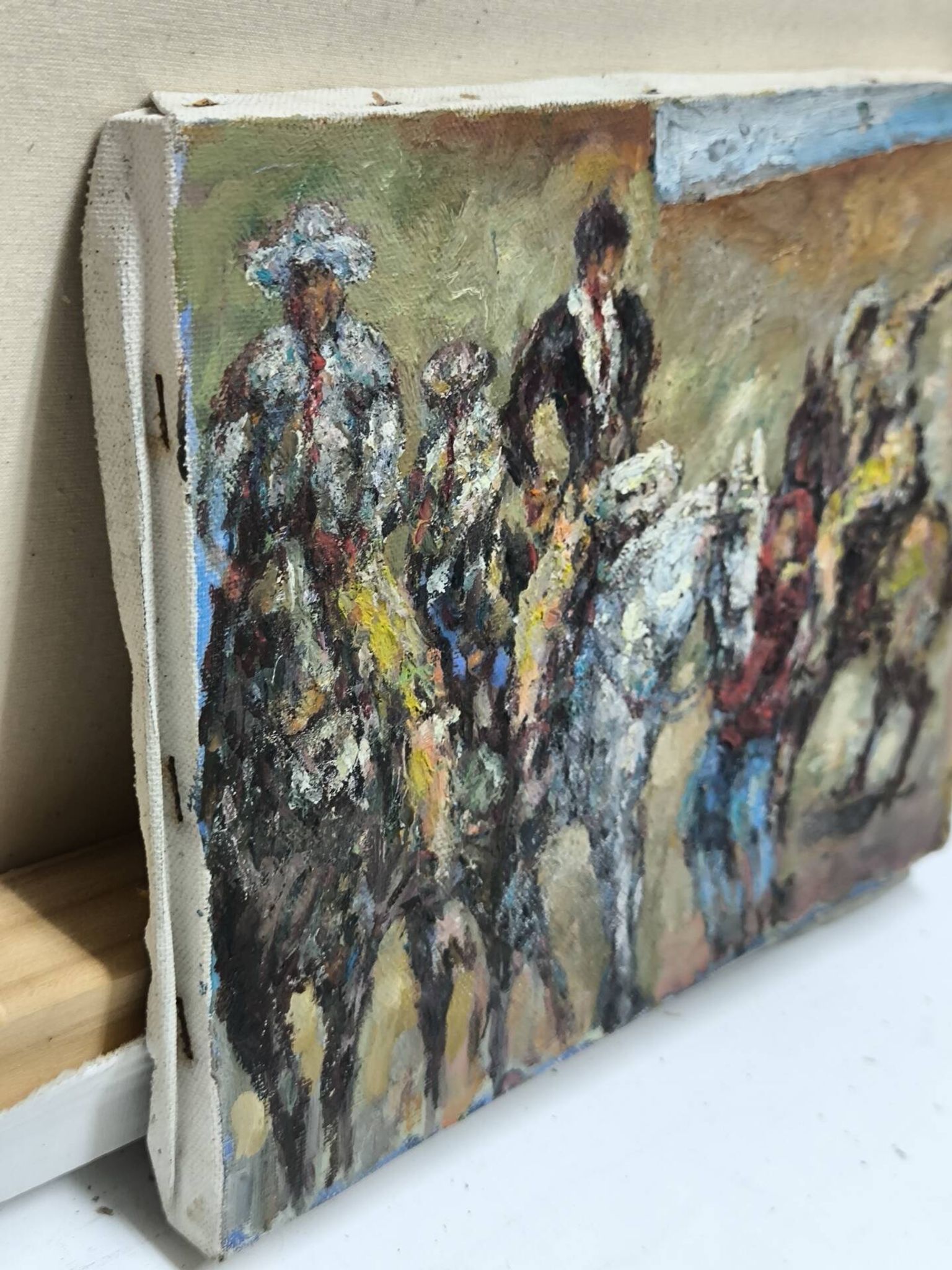 Scene of Impressionist horsemen