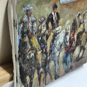 Scene of Impressionist horsemen