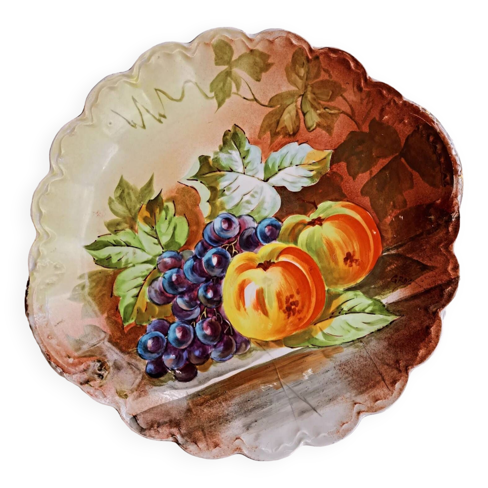 Large Limoges fruit dish