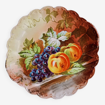 Grand plat Limoges fruits