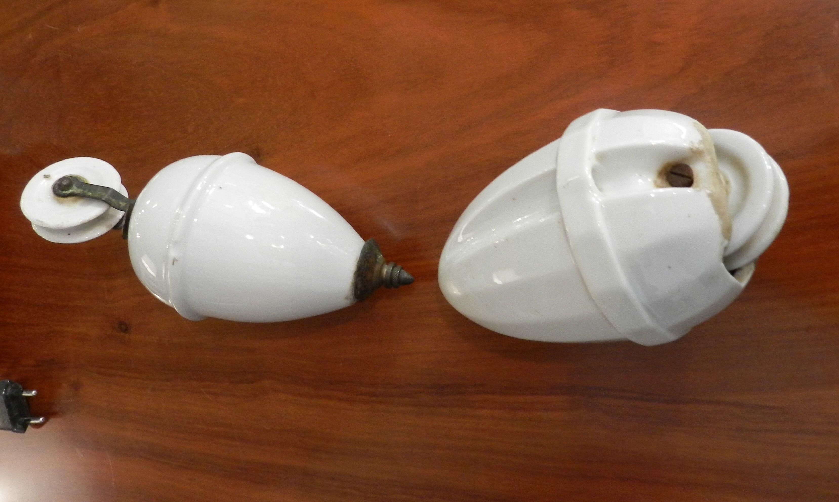 old porcelain mount and drop of the early twentieth century