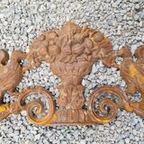 Cast iron pediment with birds