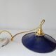 Suspension in blue enamelled sheet metal