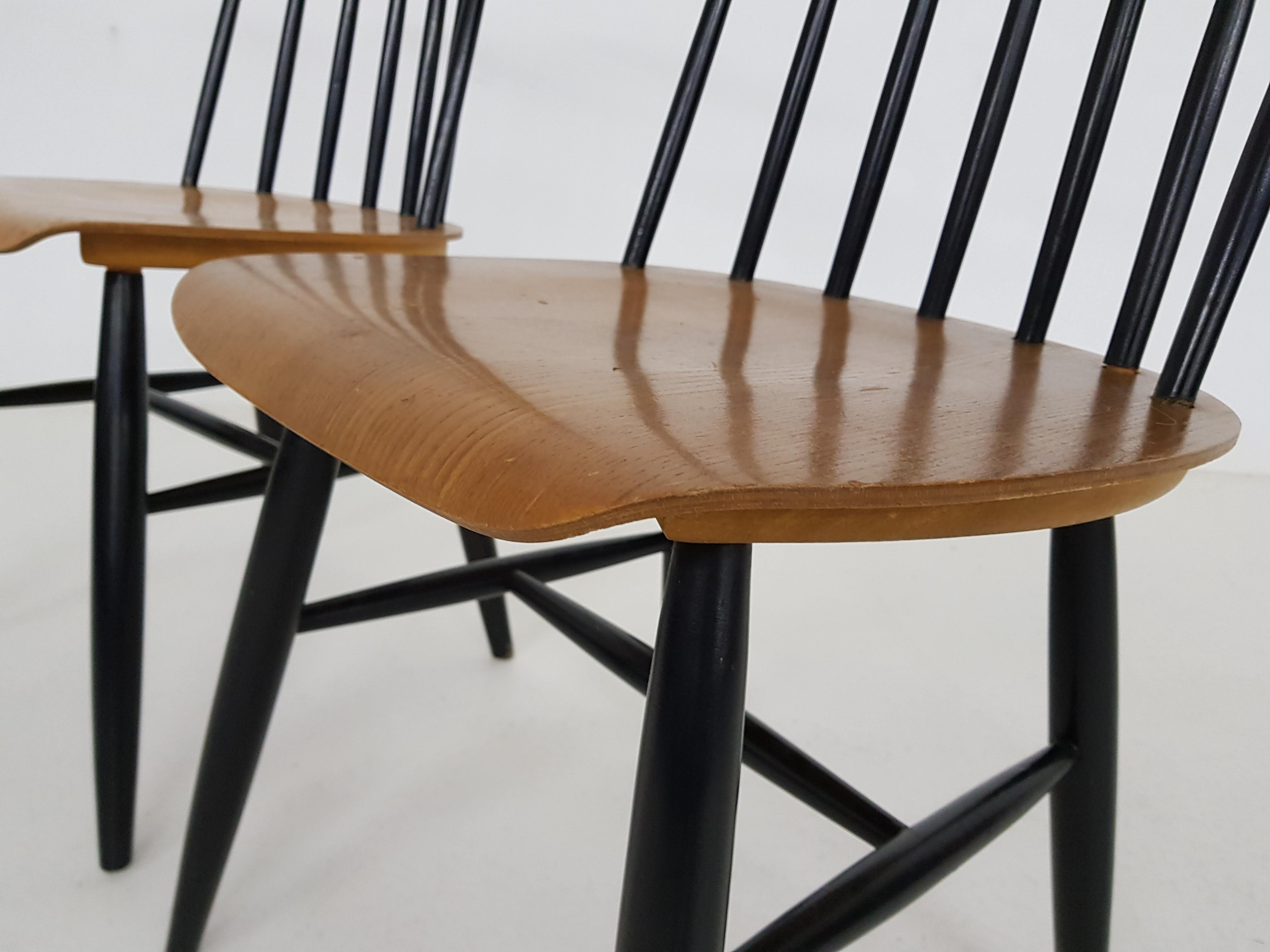 Set of 6 Fanett chairs from Tapiovaara 1970