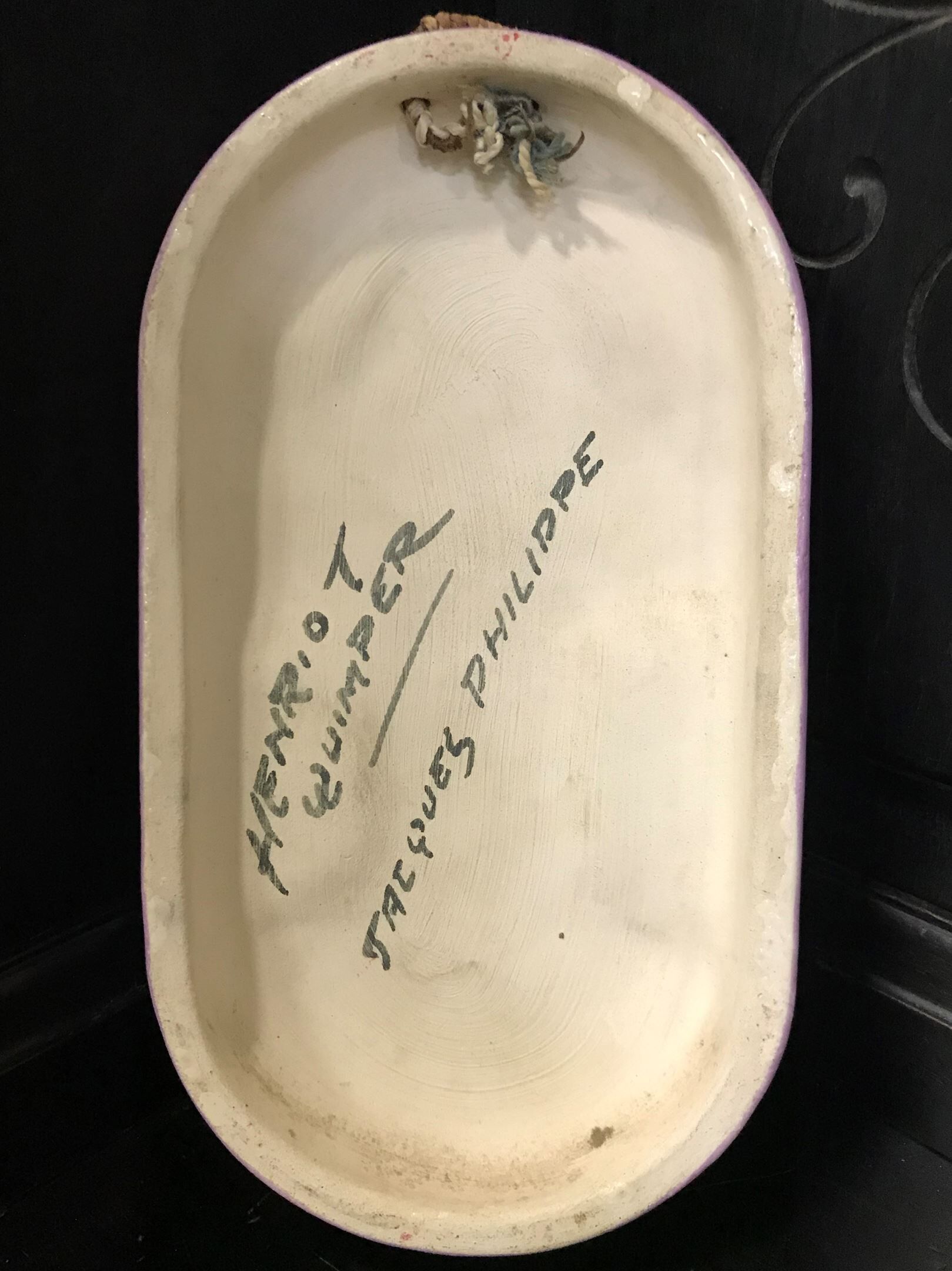 Quimper earthenware font 1930s