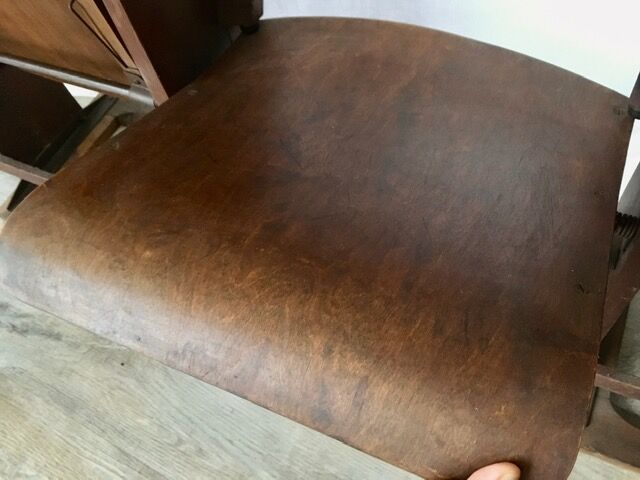Rangée de 3 fauteuils de cinéma anciens