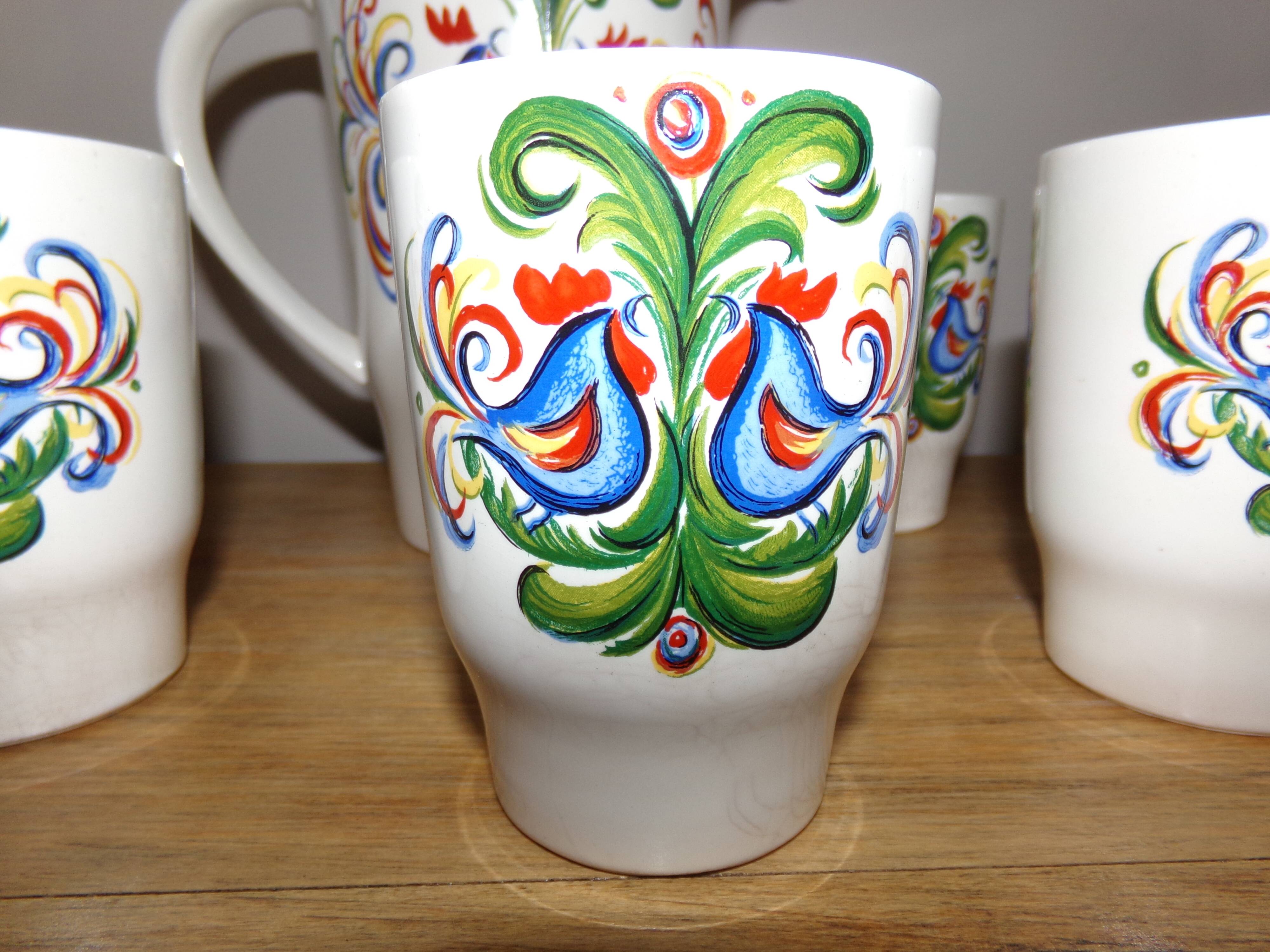 Pichet et verres Villeroy & Boch années 60