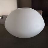 Large translucent white glass globe - Ufo shape - Space Age - 1950s/1960s