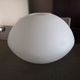 Large translucent white glass globe - Ufo shape - Space Age - 1950s/1960s