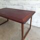 bureau anglais bois cuir et acier recyclé