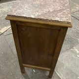 Small bedside table 1930 with pink marble top
