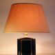 Lampe de table noir et or annees 70-80