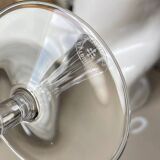 2 stemmed glasses from the Lorraine crystal factory