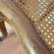 Louis XV style caned armchair