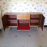 Vintage sideboard with compass feet