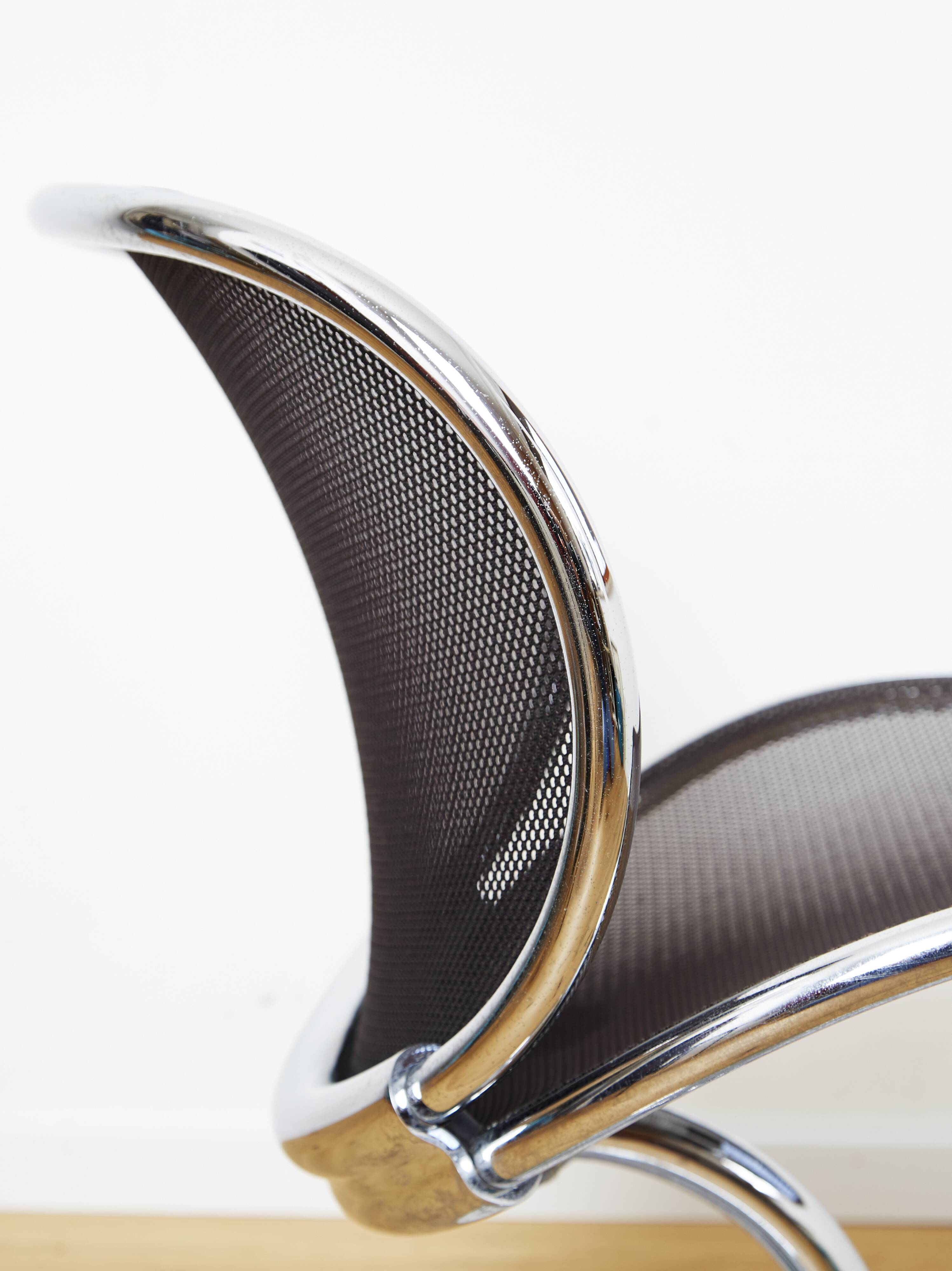 Chaise pivotante Herbert Ohl "O-Line" pour Wilkhan, 1982