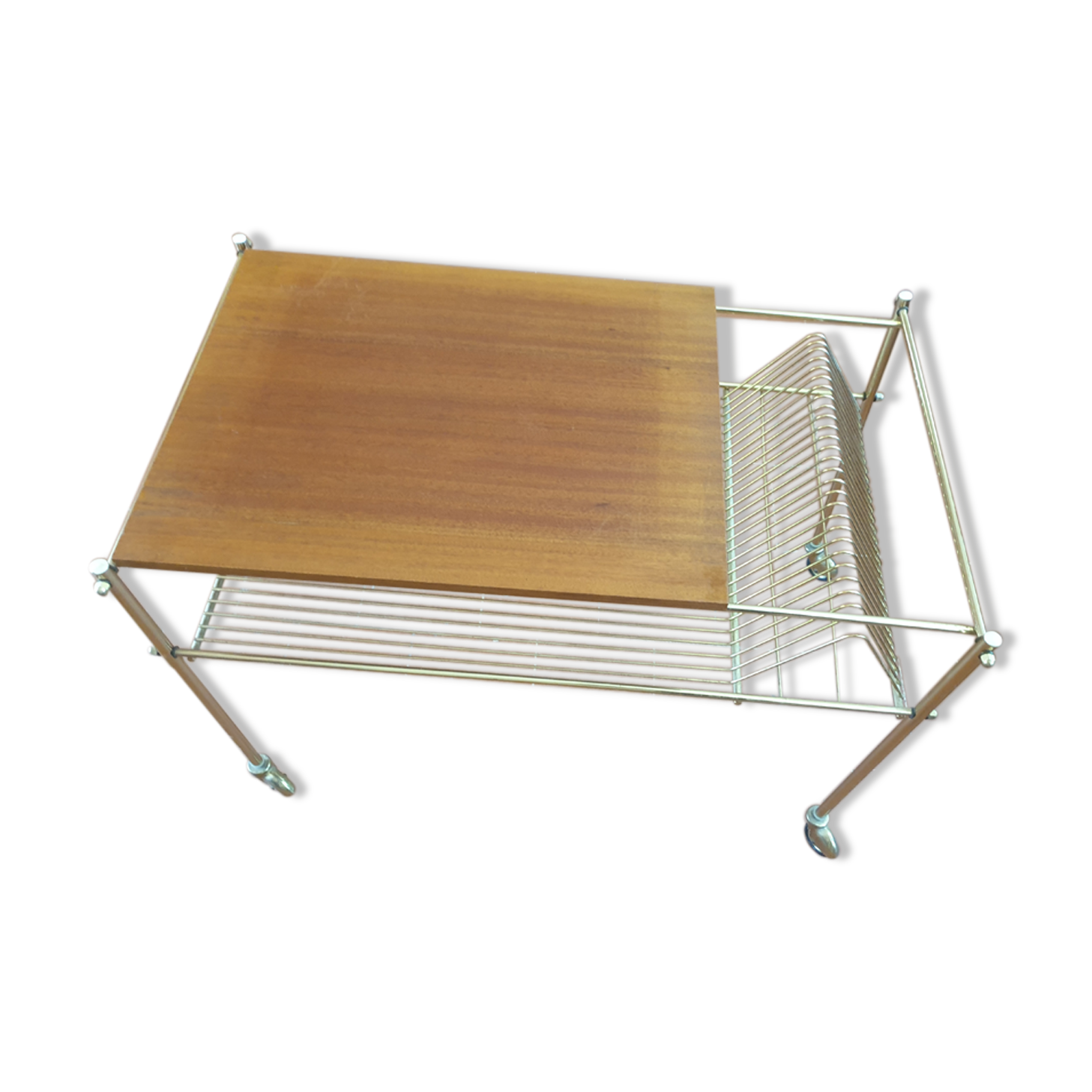 Meuble d'appoint a vinyles