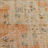 6x10 Peach Orange Large Vintage Rug, 184x290 Cm