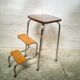 Escabeau marche pied vintage