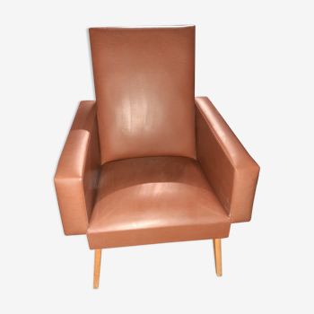 Vintage armchair imitation leather