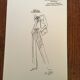 Christian Dior, illustration de mode de presse collection printemps - été 1978