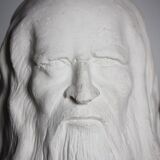 Plaster head depicting Leonardo da Vinci