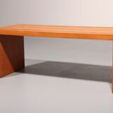 Elegant Italian mid-century beechwood bench (1960s)