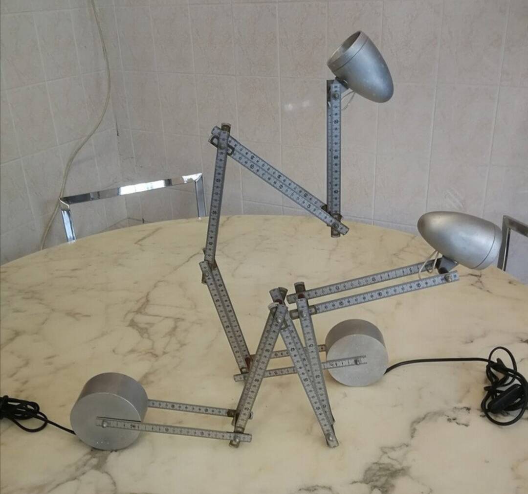 2 vintage AHA Demeter lamps from the 80s