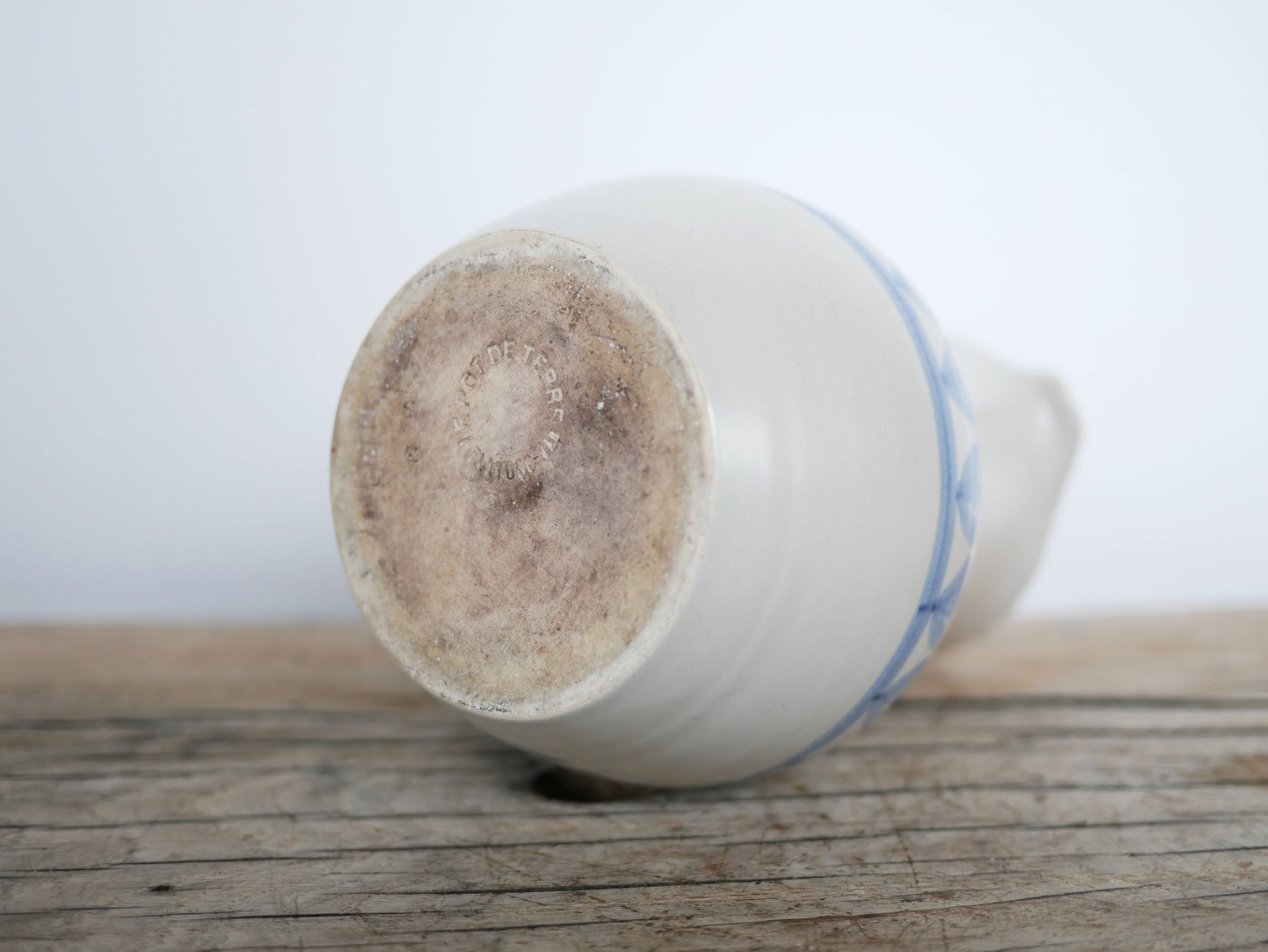 Vintage ceramic pitcher by Le Pot de Terre