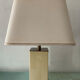 Hollywood Regency lamp in metal and brass from the 70s.