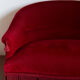 Red velvet bench