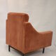 Paire de fauteuils cube en velours style Italien années 70