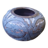 Brazilian pottery ball vase from Oyapock