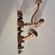 vintage wooden coat rack from the 1960s
