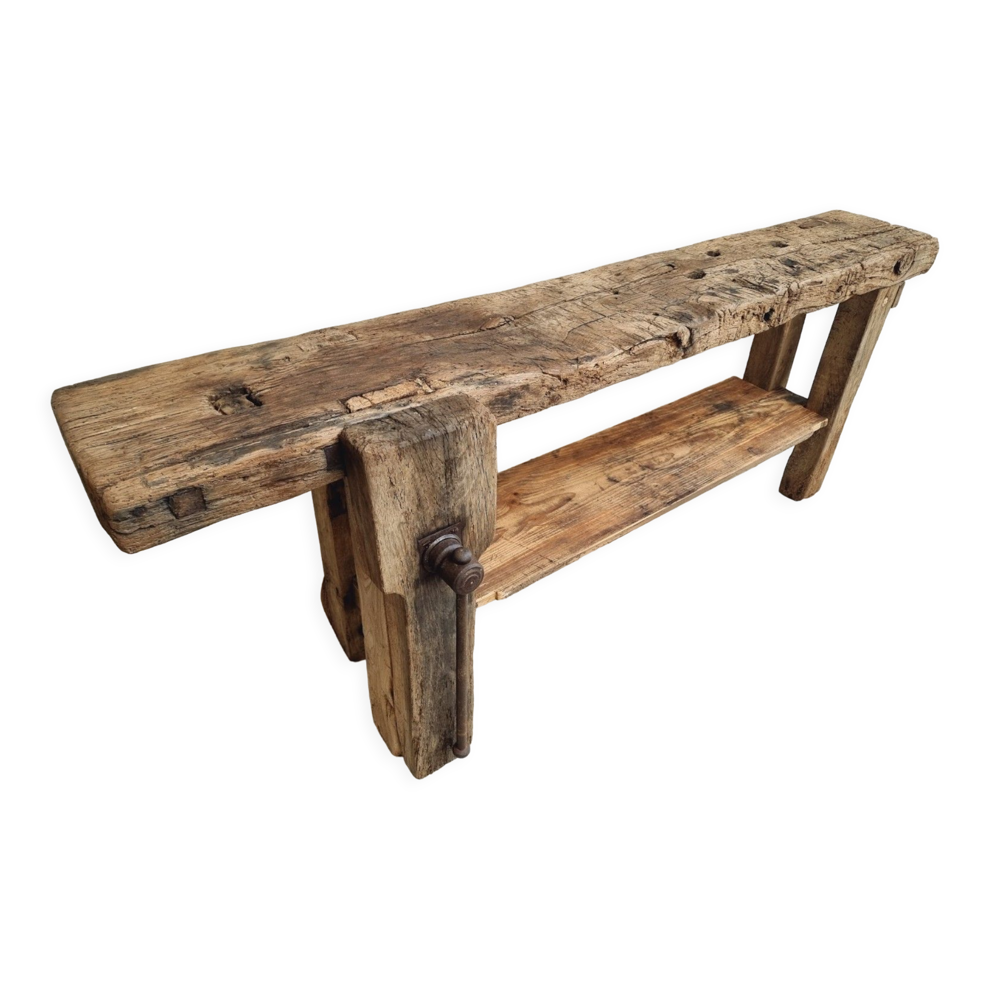 Workbench oak side table 19th century