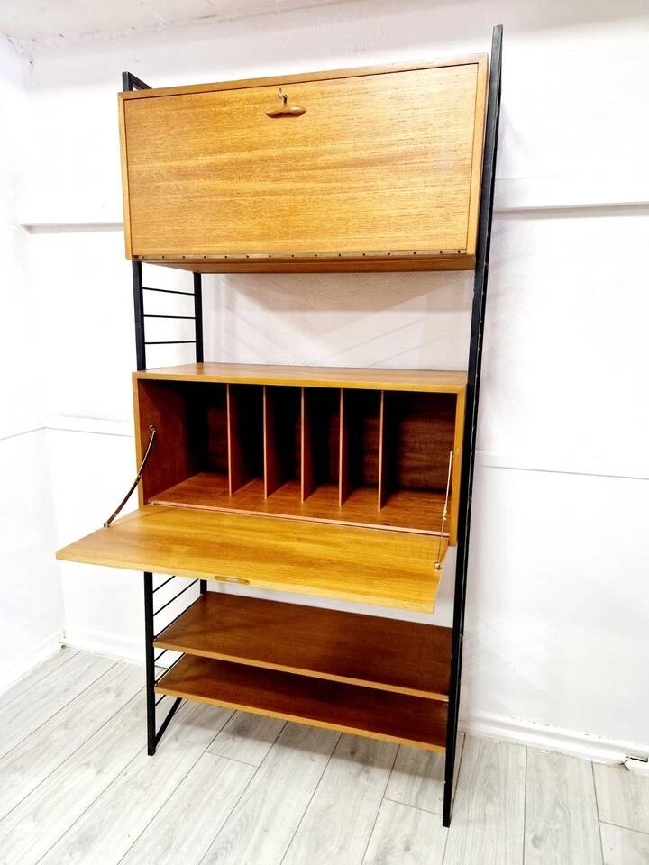 Mid Century Staples Ladderax Shelving Cupboard