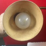 Vintage metal and flexible brass workshop lamp - approximately 50 cm
