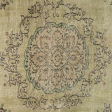 Anatolian handmade vintage rug 283 cm x 172 cm